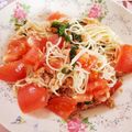 ♡みゆ姫♡'s cooksnap of when they made つわりにも☆ツナと大葉とトマトのそうめん.
