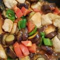 華ちー's cooksnap of when they made ナス＆鶏の甘酢炒め☆夏野菜なんでもin♪.