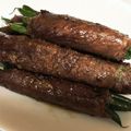 sugarbeast's cooksnap of when they made お弁当やおせちの一品に！三色牛肉巻き.