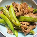 J_son's cooksnap of when they made スナップえんどうのオイスター炒め.