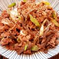 あーこ姐's cooksnap of when they made 牛コマ肉と糸こんにゃくの炒め物.