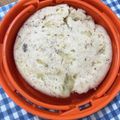 mimirin♡'s cooksnap of when they made 離乳食に！レンジでバナナきな粉蒸しパン.
