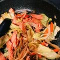 canalcats's cooksnap of when they made フライパンで鮭のちゃんちゃん焼き.