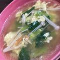 まんまーるさん's cooksnap of when they made 小松菜中華スープ♪.