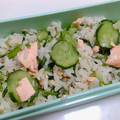 midori_'s cooksnap of when they made 鮭ときゅうりの混ぜ寿司.