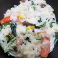 つー。＠たらこすぱ's cooksnap of when they made 【簡単】風邪に効く洋風おかゆ【栄養◎】.