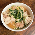 om0te☻'s cooksnap of when they made 鶏肉と豆腐の卵とじ☆.