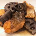 すーころん's cooksnap of when they made フライパンで簡単、秋鮭とレンコンの煮物.