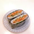 クックEBXFTK☆'s cooksnap of when they made 鮭と大葉とチーズのおにぎらず.