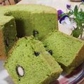 yappyパクパク's cooksnap of when they made ☆ふわふわ抹茶シフォン～黒豆甘納豆入り☆.
