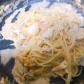 ちﾋﾟ's cooksnap of when they made キムチとサラダチキンの＊クリームパスタ＊.