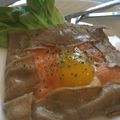 るるるろる's cooksnap of when they made スモークサーモンのそば粉ガレット.