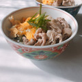 yesmama's cooksnap of when they made 豚バラとふわふわ卵の丼☆.