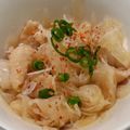 あきつま（杏花☆）'s cooksnap of when they made 鶏皮と玉ねぎのひんやりポン酢和え.