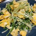 けんよこ's cooksnap of when they made 水菜と卵の炒め物.