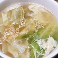 ﾋﾟﾛﾐ♡'s cooksnap of when they made ＊レタスと玉子の中華スープ＊.