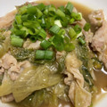 けんよこ's cooksnap of when they made 豚肉とレタスの塩炒め.