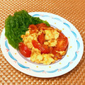 なつき☆ミ's cooksnap of when they made オイスターソースで簡単☆トマトの玉子炒め.