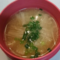 ☆ドキンちゃん☆”'s cooksnap of when they made えのきとうす上げの味噌汁.