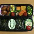 너리코's cooksnap of when they made キャラ弁★千と千尋簡単カオナシ★のり弁.
