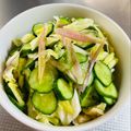 azbjbn's cooksnap of when they made 春キャベツときゅうりとミョウガの浅漬け.