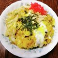 よよっち♪'s cooksnap of when they made 簡単！月末どんぶり☆天キャべ豆腐卵とじ丼.