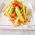 ぱふ♪'s cooksnap of when they made 簡単☆ブロッコリーの茎と大根の皮の塩炒め.