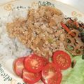 きらり流れ星's cooksnap of when they made 簡単☆鶏そぼろ丼♡.
