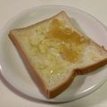 papikun's cooksnap of when they made 蜂蜜チーズ＆ジャムチーズトースト♬*.+.