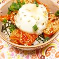 hitomi♪＊'s cooksnap of when they made ★ 簡単♪キムチ温玉丼★.