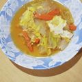 みゅう様だ's cooksnap of when they made 白菜とふわふわ玉子のチキンスープ.
