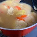☆はあ☆'s cooksnap of when they made ほっとする味♡白菜と鶏団子のお味噌汁.