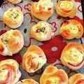 momo’scafe's cooksnap of when they made パン屋さんみたいなハムチーズパン.