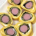dolcektra's cooksnap of when they made ～お弁当に～魚肉ソーセージ海苔巻き卵.