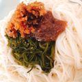 KAORULALA's cooksnap of when they made めかぶと梅干しで汁までずるずる！そうめん.