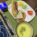 ぐりtoぐら's cooksnap of when they made 食パン1枚で作る、韓国風トースト.