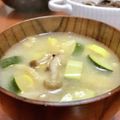 Superlittleboo's cooksnap of when they made ズッキーニの味噌汁.