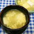 ととろ＆めい's cooksnap of when they made 豆腐と卵の中華スープ.