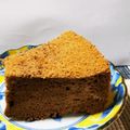 トンガリにゃんこ's cooksnap of when they made ★ココアシフォンケーキ★.。.:*.