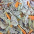 ｷｬｻﾘﾝ★mama's cooksnap of when they made ボリュームＵＰ↑豚肉inきんぴらごぼう.