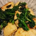 やぶすけ's cooksnap of when they made 菜の花鶏胸肉のスイートチリソース醤油炒め.
