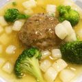 kidsシェフまなみ's cooksnap of when they made 糀のあんかけハンバーグ.