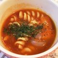 tikariri's cooksnap of when they made ランチに簡単♪ 玉ねぎ マカロニ スープ.