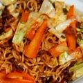 ボン７☆'s cooksnap of when they made サッポロ一番アレンジ☆ピリ辛みそ焼きそば.
