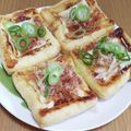 えりこ82☆'s cooksnap of when they made ★薄揚げdeおつまみ☆ アジアンピザ★.