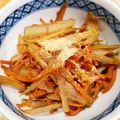 しじみごはん's cooksnap of when they made 黄金比♡きんぴらごぼう♡.