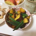 wataru1026's cooksnap of when they made 【おかず】さつま芋とおくら煮.