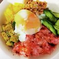 kuriyumi's cooksnap of when they made 簡単！ヘルシー！バクダン丼.