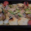 ぽこ太ママ's cooksnap of when they made 新ジャガと鶏肉のカレー風味オーブン焼き.