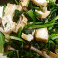 クックXOJD7S☆'s cooksnap of when they made ほうれん草としめじと厚揚げのバターソテー.